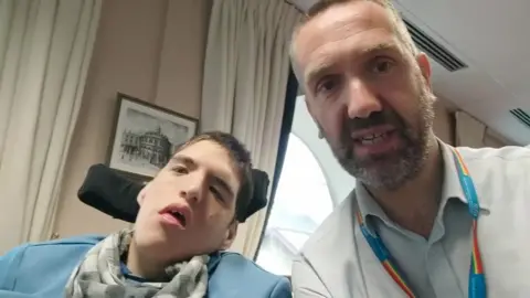 Damian Haywood Damian Haywood and his son Matias