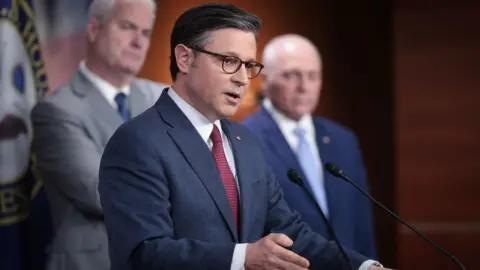 Getty Images Mike Johnson on 16 April