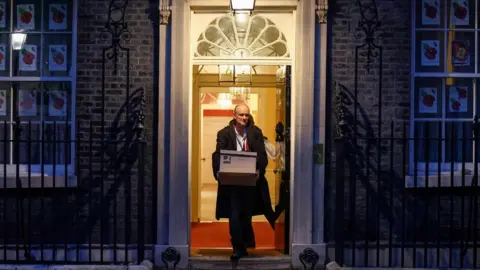 Reuters Dominic Cummings leaving Downing Street