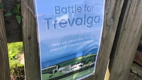 "Battle for Trevalga" sign