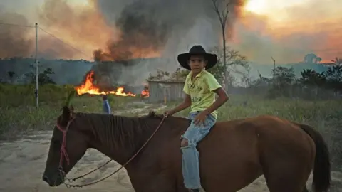 Getty Images Boy on horse in Para state, Brazil