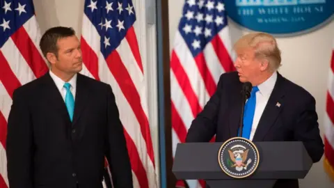 Getty Images Trump and Kobach