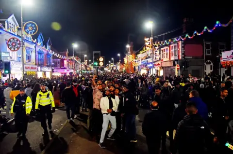 Leicester City Council Diwali crowds in Leicester 2022