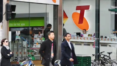 Getty Images Telstra logo in Australia