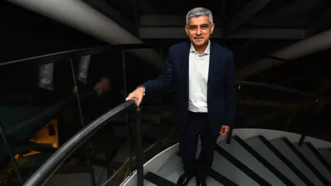 PA Media Labour's Sadiq Khan arriving at City Hall