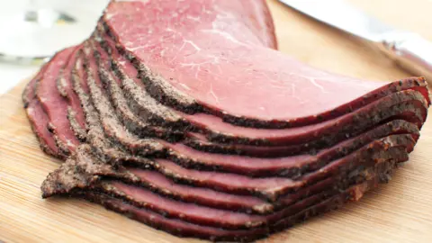 Getty Images Slices of deli beef