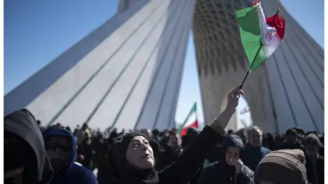 Getty Images Iran marks the Islamic Revolution anniversary in Azadi (Freedom) square