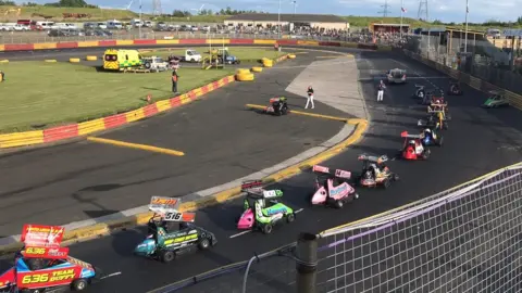 Ninja karts at Lochgelly racing track