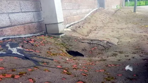 Karen Morgan Broken ground around school