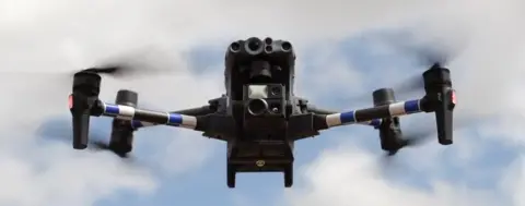 Lincolnshire Police A drone in the sky