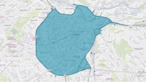 Crown copyright 2021 OS 100018816 Clean Air Zone
