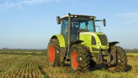 Getty Images tractor in a field