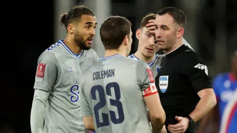 Dominic Calvert-Lewin gets sent off