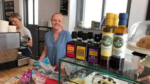 Claire Woodend, owns Ampthill Deli and Kitchen, said before the lockdown about half of her takings were in cash.