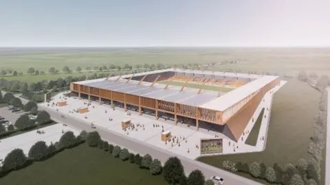 KSS Artist's impression of Cambridge United's new stadium