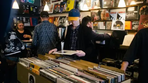 PYMCA People buying vinyl records