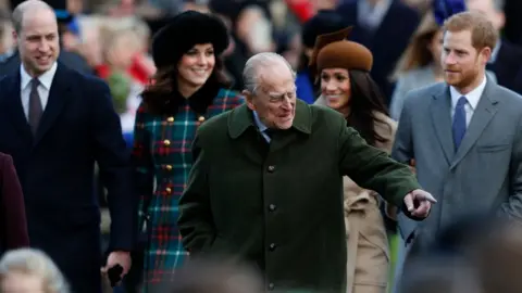 Getty Images Duke of Edinburgh at Sandringham