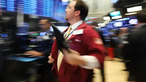 Getty Images Trader on the New York Stock Exchange floor