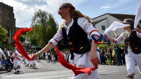 Getty Images Woman takes part in dance