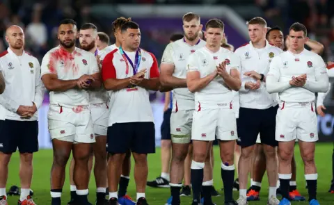 Getty Images England players at the end of the World Cup final