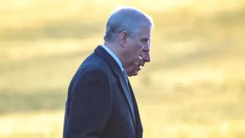 PA Media Prince Andrew and Prince Charles in Sandringham