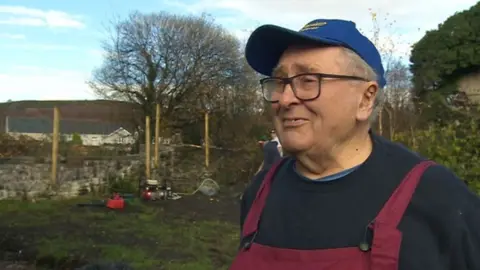 Retired milkman Dennis Murphy is one of the oldest members of the group