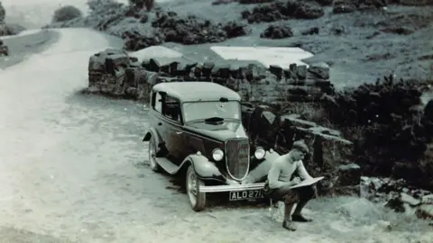 Artist's Estate Harold Steggles with car