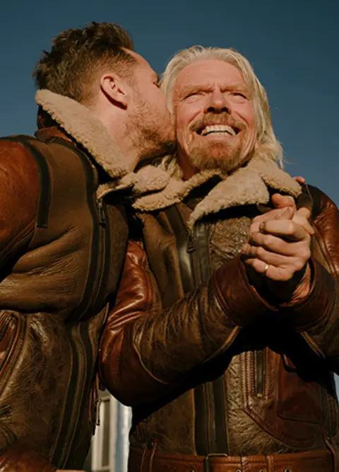Virgin Galactic 2018 Richard Branson and son Sam
