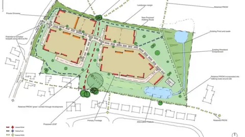 Tewkesbury Borough Council Drawing of plans