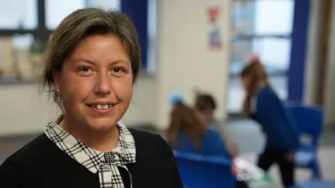 John Fairhall/BBC Jessica, mother of the children