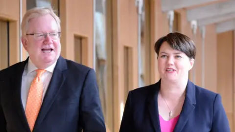 Getty Images Jackson Carlaw and Ruth Davidson