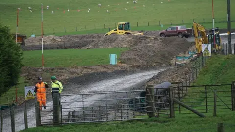 Conservation of Upland Powys Contractors at the site of Hendy Wind Farm, Powys