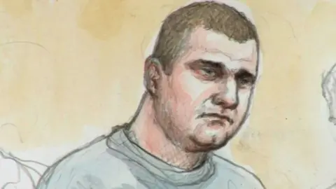 Helen Tipper Court sketch of Ryszard Masierak