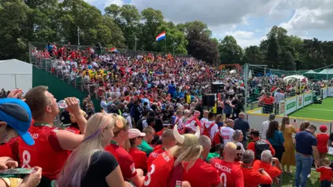 Getty Images All of the teams from 48 countries took part in a parade before being at the opening ceremony