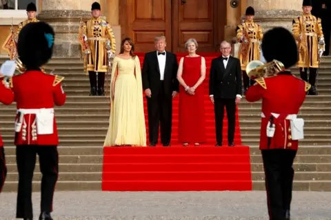 Reuters Theresa May and Donald Trump