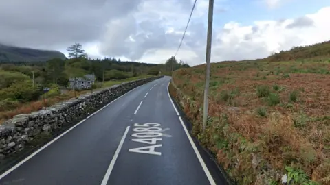 Google Maps A4085 between Rhyd-Ddu and Beddgelert