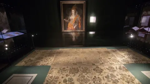 Steve Parsons The cloth on display at Hampton Court