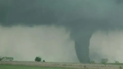 A tornado near Oklahoma City, Oklahoma.