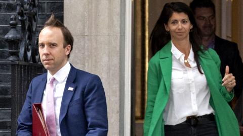 Matt Hancock's reaction to photo of kiss with aide revealed in text