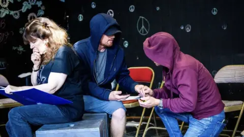 Jon Beal/Talbot Village Trust Actors in the production of The Wasps Nest by Vita Nova