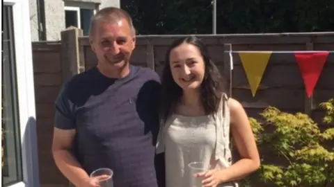 Family Photo Gwenllian and dad Gareth