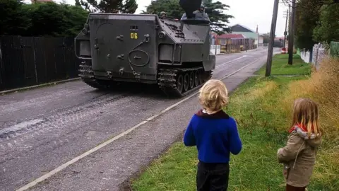 Getty Images Family life in Falkland conflict