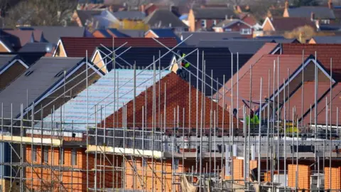 PA Media New build housing under construction