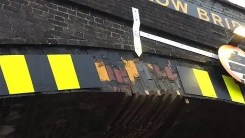 Network Rail Damaged bridge
