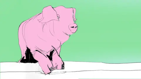 Illustration of a pig