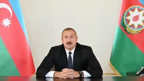EPA Azerbaijani President Ilham Aliyev