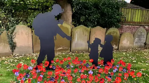 AFP Soldier silhouette sculpture by Duncan Kirk