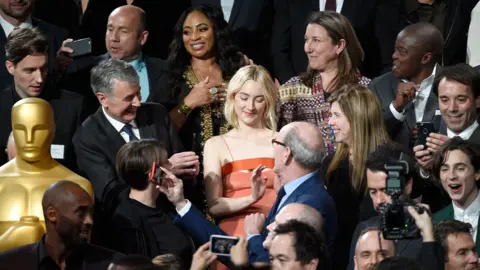 Getty Images Saoirse Ronan at the Oscar nominees' lunch