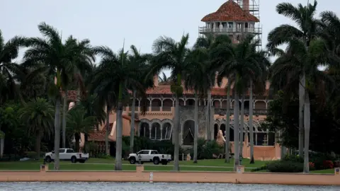 Getty Images Donald Trump's Mar-a-Lago estate in Florida. Photo: 8 June 2023