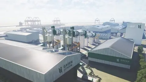 Artists impression of the refinery